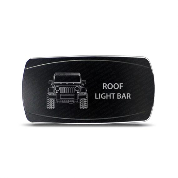 CH4x4 Rocker Switch Jeep Wrangler JK Roof Light Bar Symbol - Horizontal