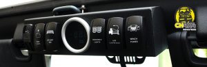 CH4x4 Rocker switch panel bracket with digital voltmeter for Jeep Wrangler JK 2007-2015