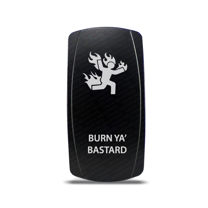 CH4x4 Rocker Switch Burn Ya’ Bastard Symbol – CH4X4 Industries