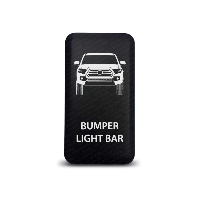 Bumper Light Bar Symbol CH4X4 Push Switch for Toyota Tacoma 3rd Gen White LED 