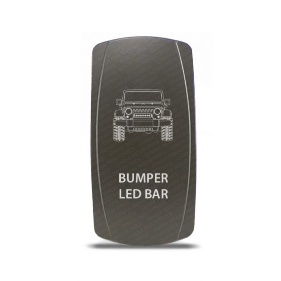 CH4x4 Gray Series Rocker Jeep JK Bumper LED Bar Symbol