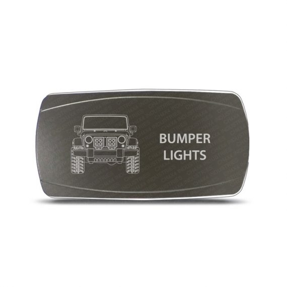 CH4x4 Gray Series Rocker Jeep JK Bumper Lights Symbol - Horizontal