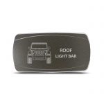 CH4x4 Gray Series Rocker Jeep JK Roof Light Bar Symbol - Horizontal