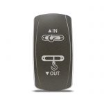 CH4x4 Gray Series Momentary Rocker Switch Winch IN-OUT Symbol
