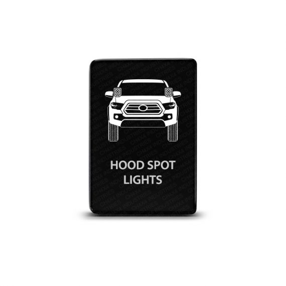 CH4x4 Small Push Switch for Toyota Tacoma 3rd Gen - Hood Spot Lights Symbol