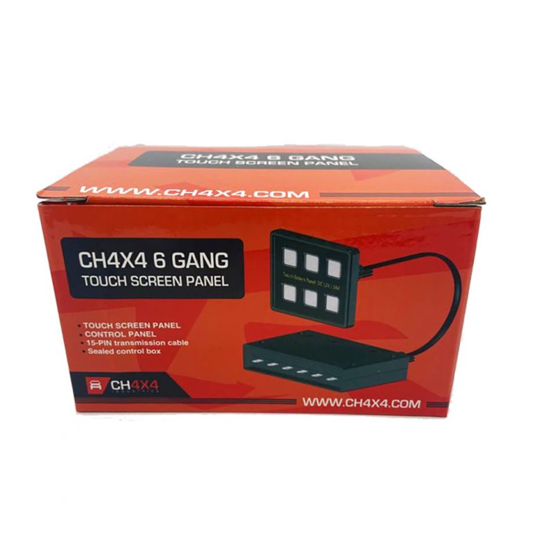 CH4X4 Universal 6 Gang LED Touch Screen Panel