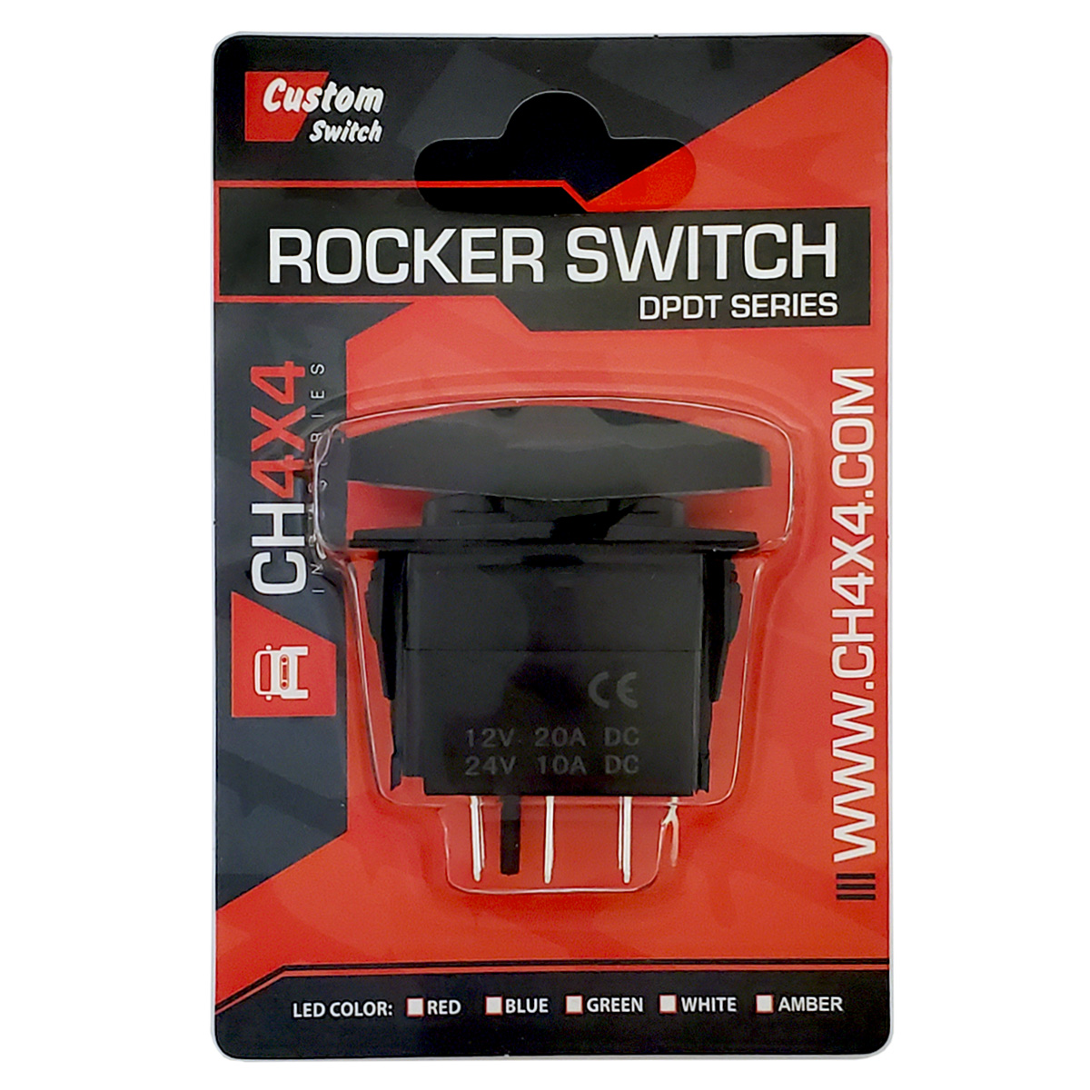 CH4X4 Rocker Switch Military Lights Symbol 8 