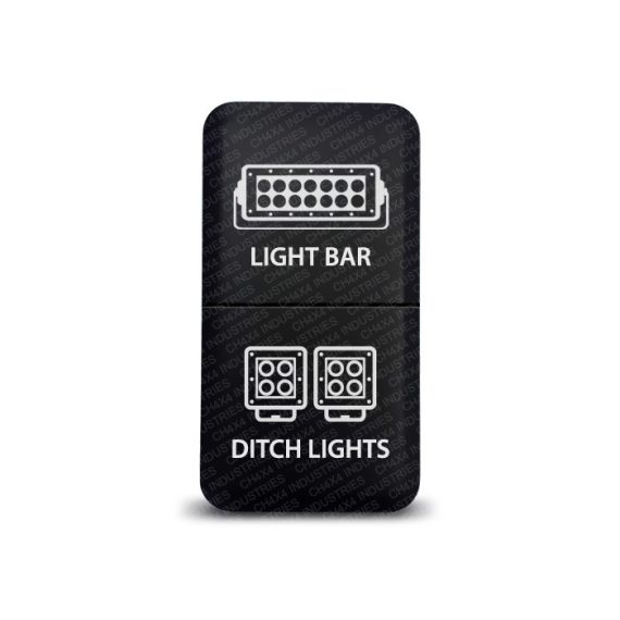 CH4x4 Dual Push Switch for Toyota – Light Bar & Ditch Lights Symbol
