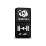 CH4x4 Dual Push Switch for Toyota – Compressor & Diff Locker Symbol
