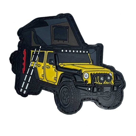 CH4X4 3D PVC Velcro Patches - Wrangler Overlanding Style
