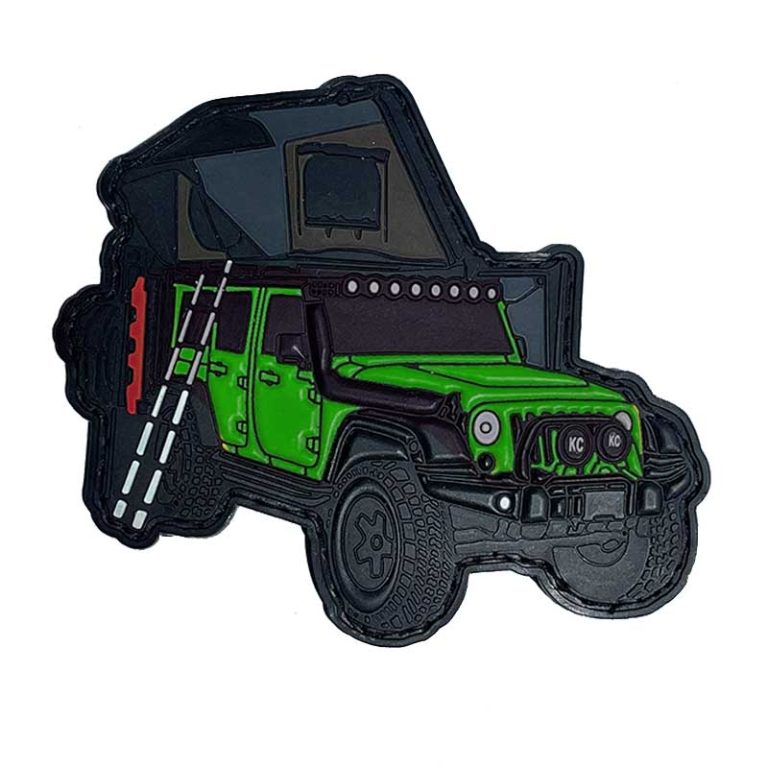 CH4X4 3D PVC Velcro Patches - Wrangler Overlanding Style