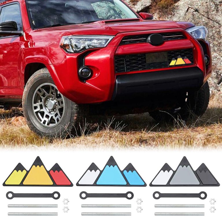 CH4X4 Tri-color Mountains Grille Badge Emblem for Toyota
