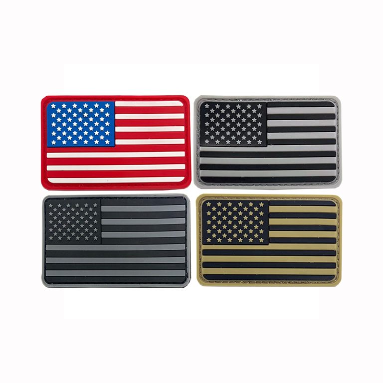 CH4X4 3D PVC Velcro Patches - American Flag Style